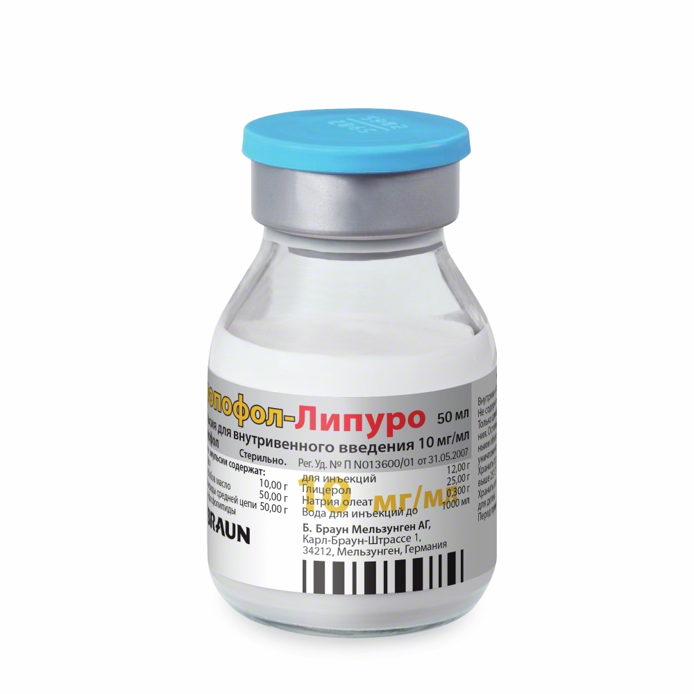 Propofol-Lipuro 10 mg/ml, 50 ml